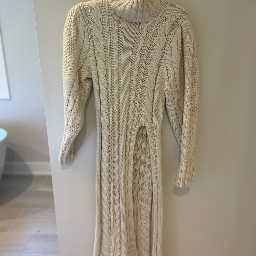 Astr Cream Cable Knit Sweater
